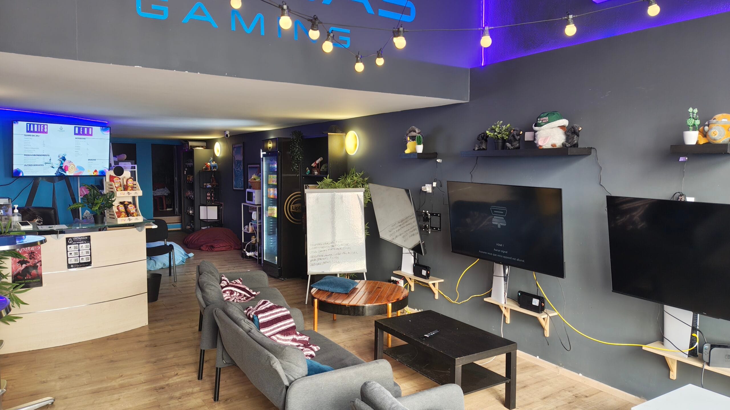 Accueil salle gaming